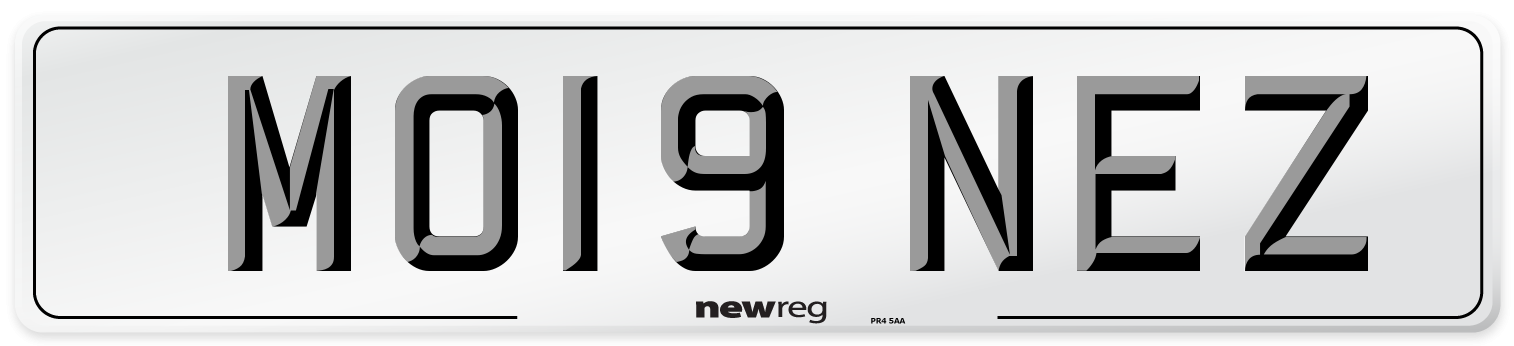 MO19 NEZ Number Plate from New Reg
